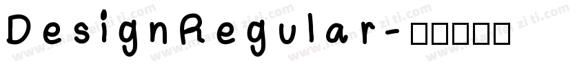 Design Regular字体转换